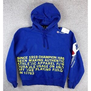 CHAMPION Sweatshirt‎ Mens Large Super Fleece Hoodie 2.0 Behind The Label 1919